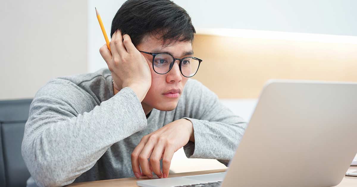 Student Looking Up Loan Forgiveness